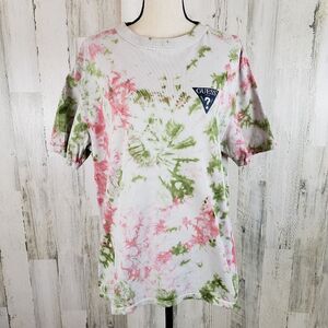 Guess Tie Dye Logo Tee Sz M